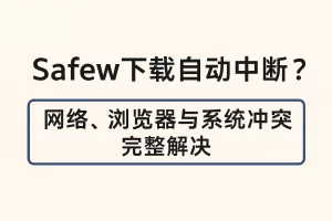 Safew下载自动中断？网络、浏览器与系统冲突完整解决？